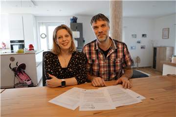 Johanna Schäfer aus Herbern erwartet bald ihr zweites Kind. Eine Impfung gegen das Coronavirus während der Schwangerschaft steht sie skeptisch gegenüber. Mittlerweile ist zumindest ihr Mann Tim geimpft.