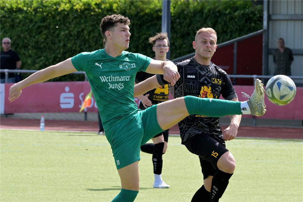 Jonas Allefeld überzeugt auf ungewohnter Position Jonas Allefeld erzielte gegen Langschede einen Doppelpack.