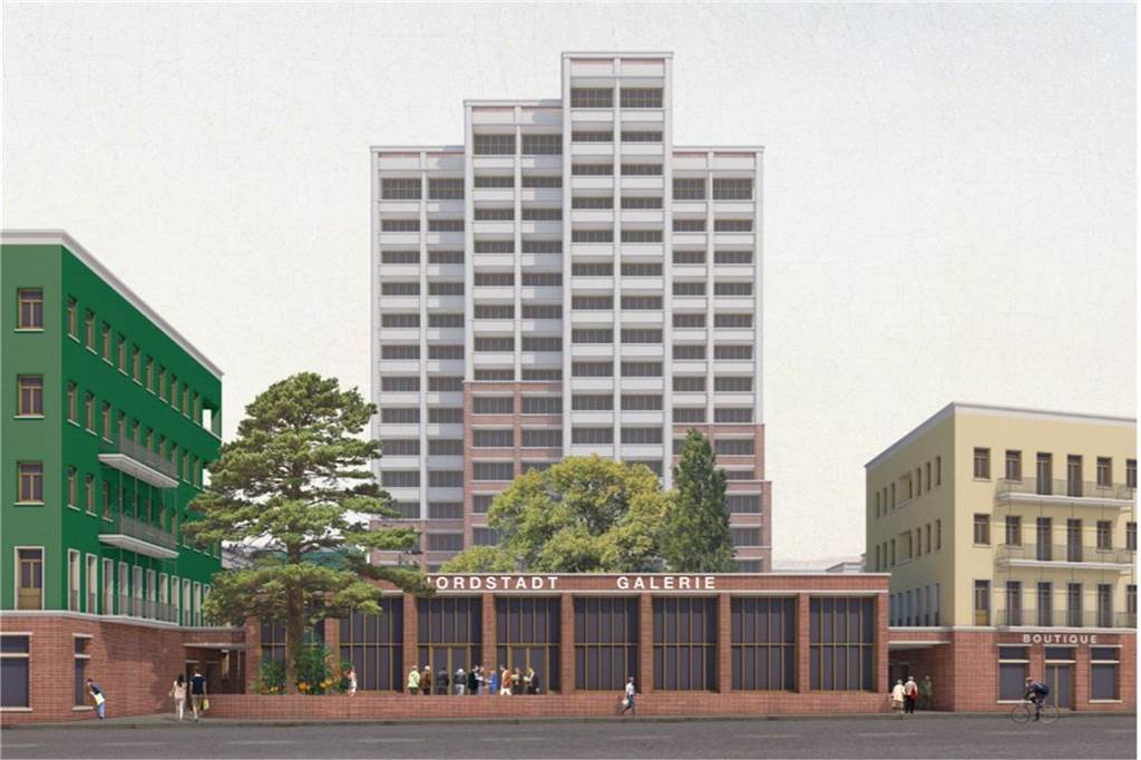 Architekt will „Horror-Hochhaus“ in der Nordstadt vor Abriss bewahren Jonathan Schmalöer ergänzt das Wohn-Hochhaus an der Kielstraße mit Neubauten.