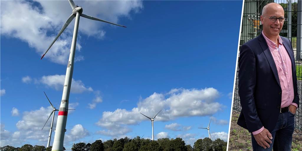 Autofahrer wundern sich über graue Streifen an Windrädern bei Schöppingen Josef Berghaus vom Bürgerwindpark Schöppingen-Strönfeld erklärt, was es mit den grauen Flecken an den Windkraftanlagen auf sich hat.