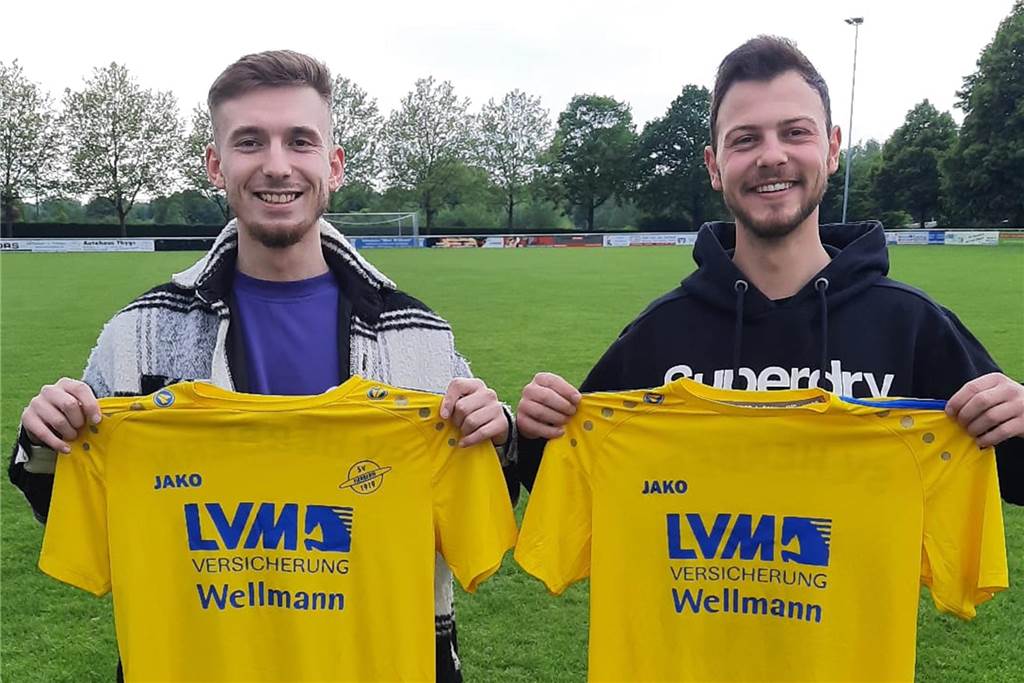 SV Herbern holt weitere Spieler zurück: Neuzugänge verlassen Grün-Schwarz Cappenberg Joshua Harhoff (l.) und Luca Zinke kehren zum SV Herbern zurück.
