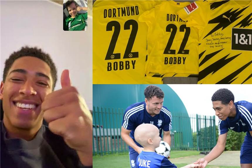 „Bleib stark“: BVB-Spieler Bellingham beschenkt seinen Kumpel Bobby Jude Bellingham, sein Kumpel Bobby und ein ganz besonderes Weihnachtsgeschenk.