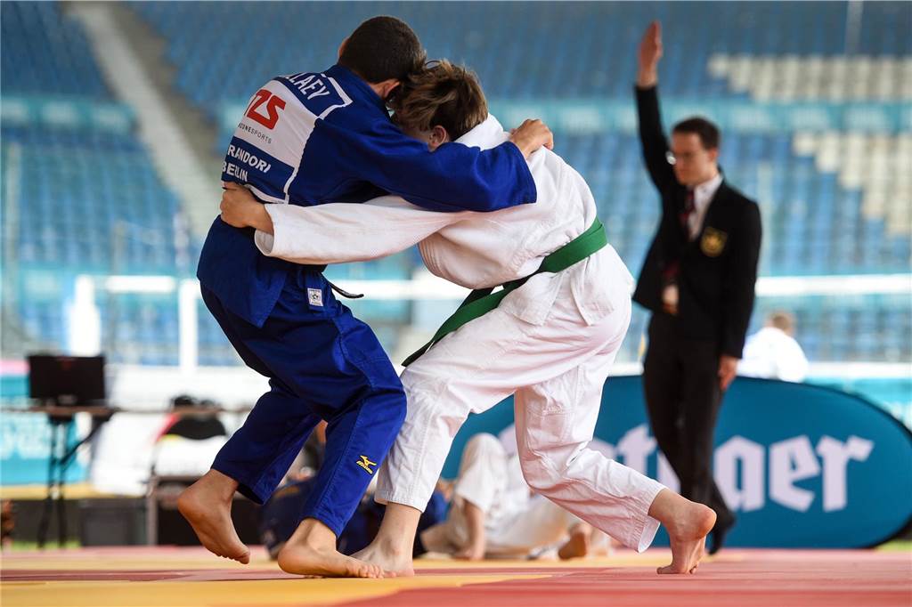 Ruhr Games 2023 in Duisburg: Programm, Zeitplan und Konzert Judo, Ruhr Games, Qualifikation: Zwei Athleten kämpfen gegeneinander.
