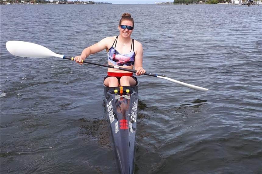 Jule Hake (20) trainiert in Florida für die Olympischen Spiele Jule Hake ist Teilnehmerin des Trainingslagers des Olympiakaders in Florida.