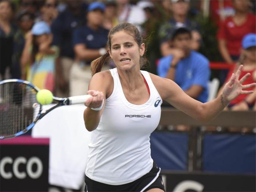 Julia Görges schafft in Miami in Runde zwei Julia Görges hat ihr Auftaktmatch in Miami gewonnen. Foto: Matthew Thayer/The Maui News