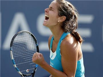 Julia Görges steht in Moskau im Viertelfinale. Foto: Adam Hunger