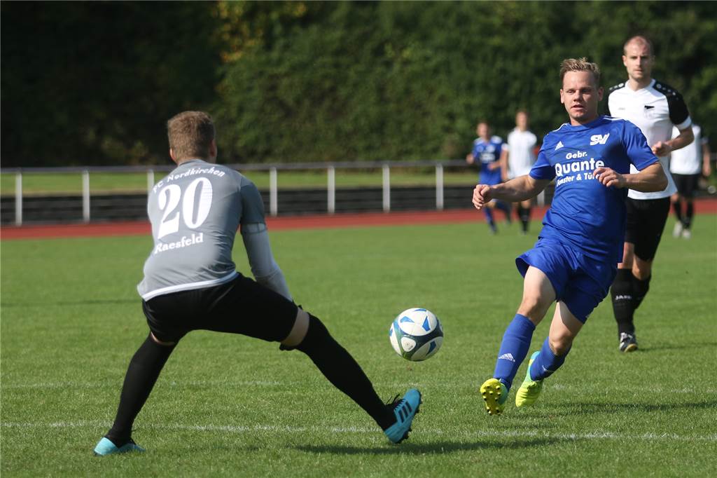 SV Südkirchen ist noch nicht in Rückrunden-Form: „Am Ende spielst du so, wie du trainierst“ Julian Rohlmann (r.) traf bisher zehn Mal in dieser Saison.