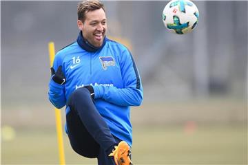 Julian Schieber hat gute Aussichten bei Hertha wieder in den Profikader zu rücken. Foto: Soeren Stache