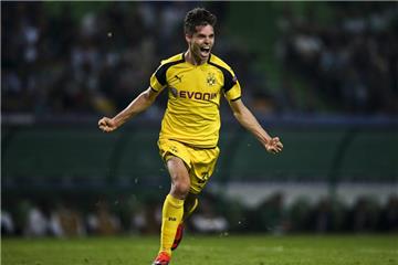 Julian Weigl erzielte gegen Lissabon seinen ersten Pflichtspieltreffer im BVB-Trikot.
