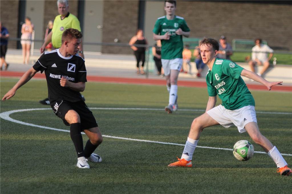 Vier Testspiele ohne Treffer: Wieso läuft es noch nicht im Angriff bei GS Cappenberg? Julius Becker (l.) sorgte wenigstens für ein paar offensive Glanzmomente.