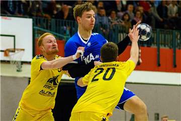 Julius Jetter (M.) vom TV Vreden hieß zuletzt bei den Online-Spielberichten von SIS-Handball nur noch Julius J.. Das soll sich mit dem neuen Anbieter wieder ändern.