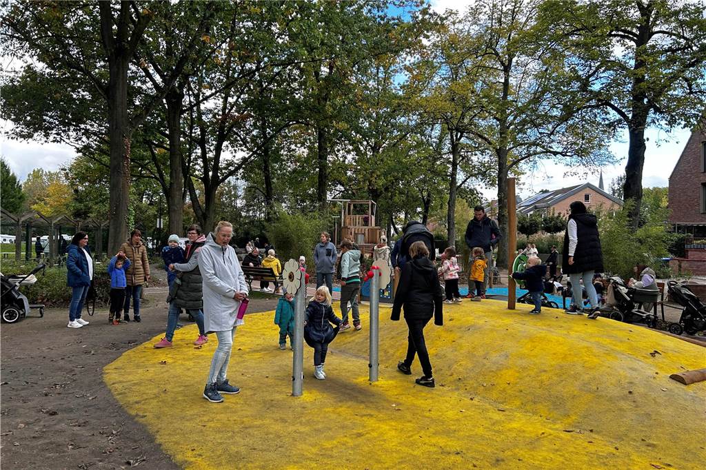 Der neu gestaltete Spielplatz an der Saline in Werne.