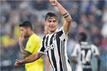 Juves Paulo Dybala leitete mit seinem Tor zum 1:0 den 4:0-Sieg im Derby gegen den FC Turin ein. Foto: Alessandro Di Marco