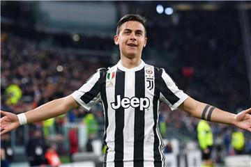Juves Paulo Dybala traf beim 4:2-Sieg über Benevento Clacio drei Mal. Foto: Alessandro di Marco/ANSA/AP