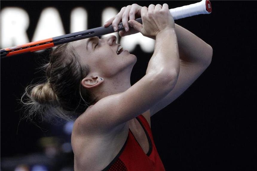 Kampf um die Nummer eins: Wozniacki fordert Halep Kämpft im Endspiel der Australian Open um ihren ersten Grand-Slam-Titel: Simona Halep. Foto: Dita Alangkara