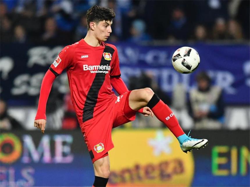 Leverkusen bindet Talent Havertz bis 2022 Kai Havertz unterschrieb bei Bayer Leverkusen einen Vertrag bis 2022. Foto: Uwe Anspach