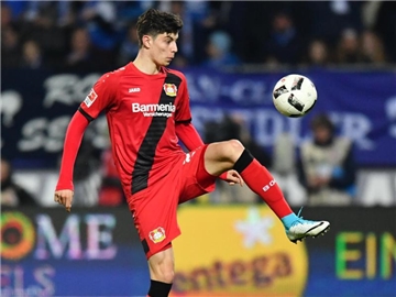 Kai Havertz unterschrieb bei Bayer Leverkusen einen Vertrag bis 2022. Foto: Uwe Anspach