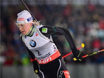 Kaisa Mäkäräinen ist mit der verletzten Miriam Gössner befreundet. Foto: Kay Nietfeld