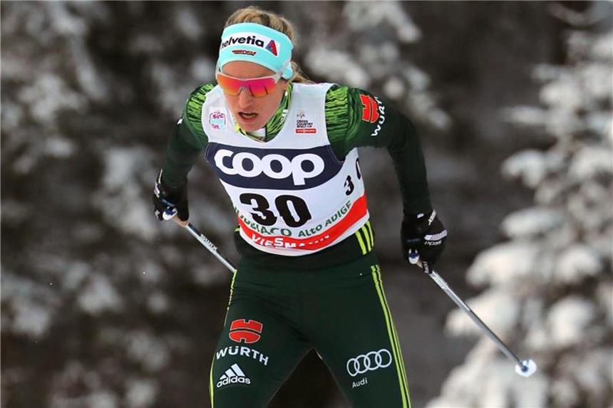 Langläuferin Fessel schafft halbe Olympia-Norm Kam beim Langlauf-Weltcup in Toblach im 10-Kilometer-Verfolgungsrennen im klassischen Stil auf Rang 14: Nicole Fessel. Foto: Luciano Solero