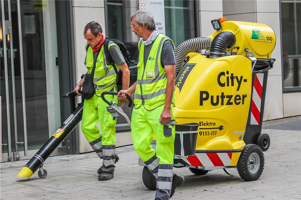 Kampf gegen „Littering“: Auch die mobilen City-Putzer spielen in der neuen Kampagne eine Rolle.
