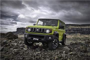 Kantiges Kerlchen: Der 3,65 Meter lange Suzuki Jimny mit Leiterrahmen und Allradantrieb. Foto: Suzuki