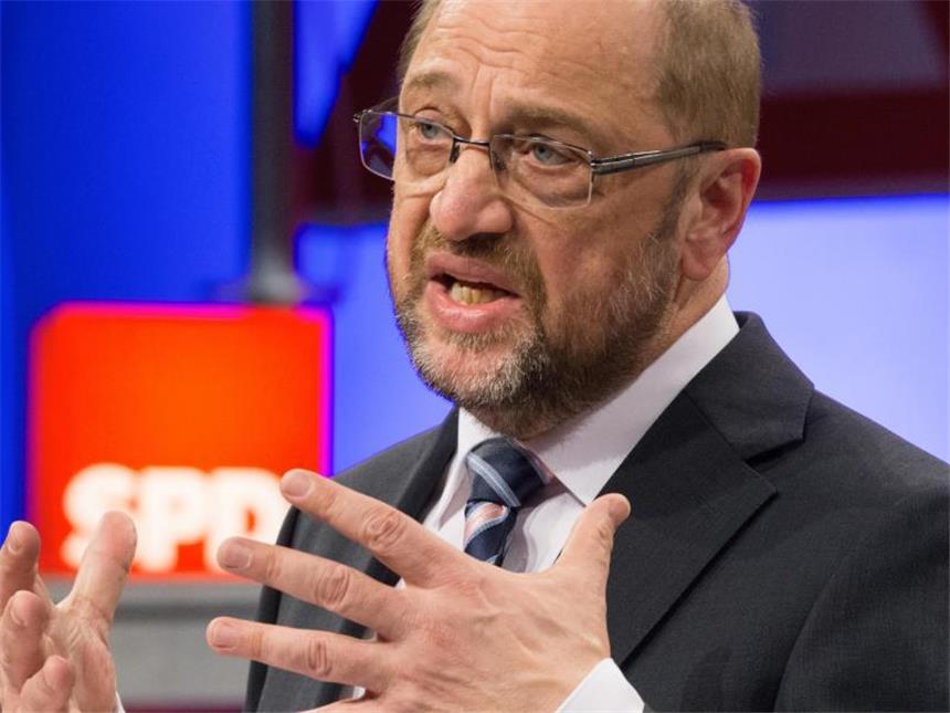 Schulz kommt Aschermittwoch nach Schwerte Kanzlerkandidat Martin Schulz bei der Arbeitnehmerkonferenz in Bielefeld. Foto: Friso Gentsch