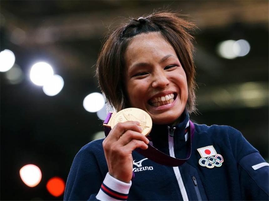 Japans Judokas schwächeln - nur einmal Gold Kaori Matsumoto gewann die bisher einzige Goldmedaille für Japans Judoka. Foto: Srdjan Suki