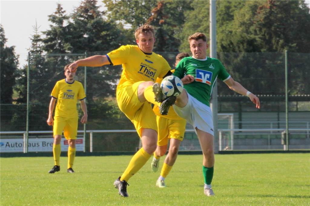 Mirco Kortendick im Zweikampf.