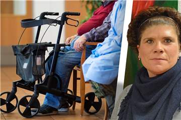 Der Ukraine-Krieg macht alten Menschen Sorgen. Karen Schulte und ihre Kollegen im Dorstener Seniorenheim St. Anna setzten auf Gespräche und Ablenkung.