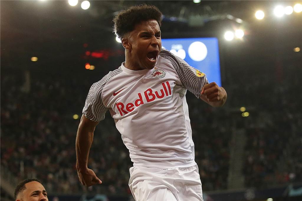BVB-Wunschkandidat Karim Adeyemi: Wer ist dieser 19-Jährige? Karim Adeyemi trägt seit 2018 das Trikot von RB Salzburg.