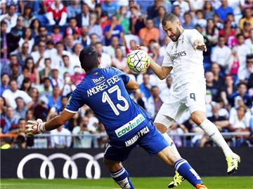 Karim Benzema köpfte den Siegtreffer für Real. Foto: Alberto Martin