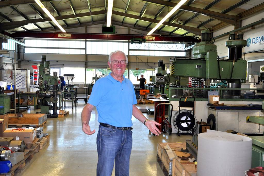 Dank Karl-Willi Demgen kommt Spitzentechnik seit 50 Jahren auch aus Schwerte Karl-Willi Demgen in einer seiner Werkshallen an der Ostberger Straße.
