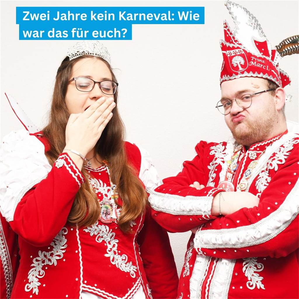 Karneval hat gefehlt in den vergangenen zwei Jahren, finden Marc I. und Laura I. Durch die Coronapandemie war in der Session 2021/2022 alles ausgefallen in Selm. Eigentlich wollte die beiden schon damals Prinzenpaar werden.