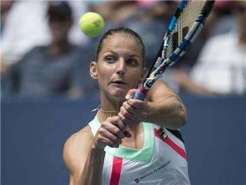 Karolina Pliskova muss sich gegen Shuai Zhang in der dritten Runde den Sieg erkämpfen. Foto: Javier Rojas