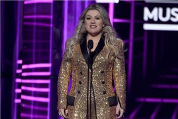 Kelly Clarkson bei den Billboard Music Awards 2018 in Las Vegas. Foto: Chris Pizzello