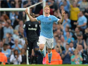 Kevin De Bruyne erzielte das zwischenzeitliche 2:1. Foto: Peter Powell