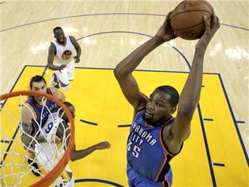 Kevin Durant (r) führt das US-Aufgebot an. Foto: Carlos Avila Gonzalez