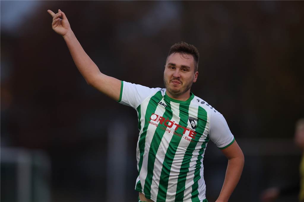 Winterpause zur falschen Zeit: Kevin Marquardt will Form konservieren Kevin Marquardt jubelte über acht Tore für den PSV Bork.