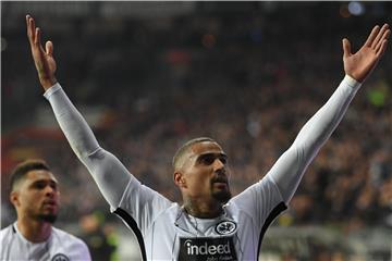 Kevin-Prince Boateng bejubelt seinen Treffer gegen Gladbach.