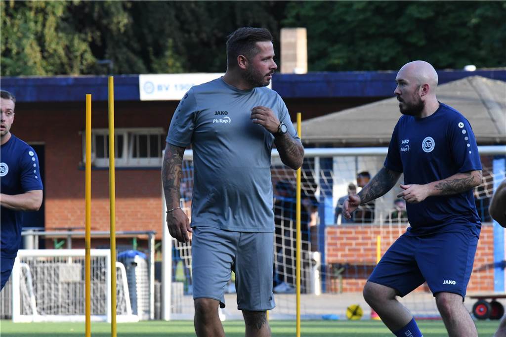 Kevin Rehkopp bleibt dem BV Lünen erhalten Kevin Rehkopp beim Training