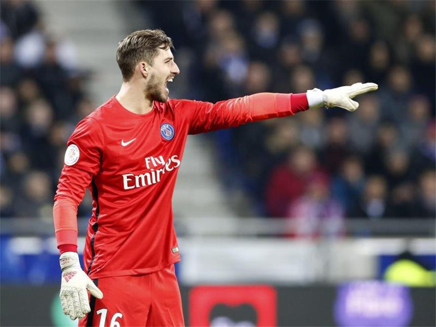 Paris mit Unentschieden im letzten Liga-Spiel der Saison Kevin Trapp stand bei Paris Saint Germain zwischen den Pfosten. Foto: Sebastien Nogier