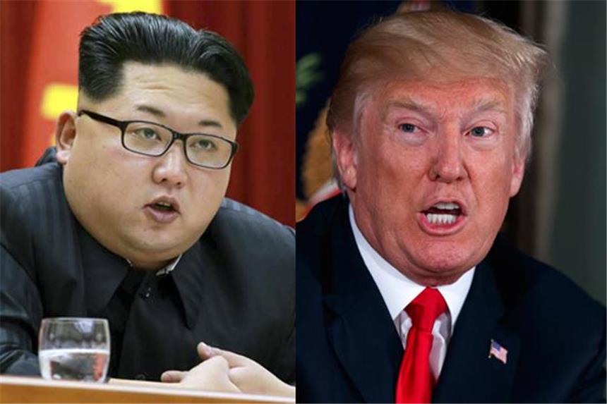 Nordkorea und USA überziehen sich mit Drohungen Kim Jong-Un und Donald Trump.