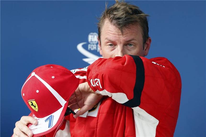 Kimi Räikkönen sitzt nur noch bis zum Saisonende im Ferrari-Cockpit. Foto: Laszlo Balogh/AP