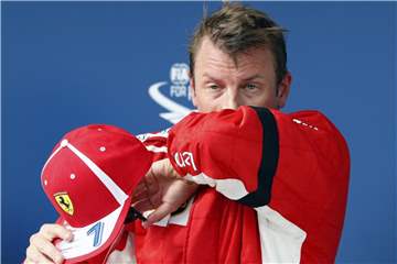 Kimi Räikkönen sitzt nur noch bis zum Saisonende im Ferrari-Cockpit. Foto: Laszlo Balogh/AP