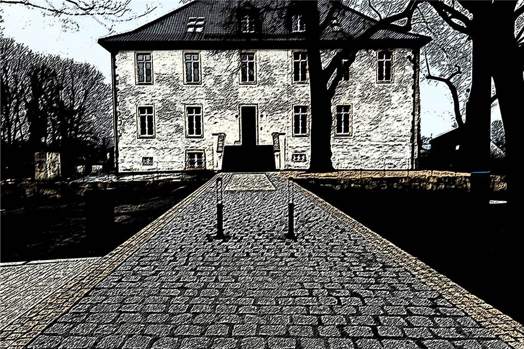 Eröffnung der Burg Botzlar wird ein Fest für die ganze Familie Kinder und Jugendliche können die Burg Botzlar während der Eröffnung malen. Vielleicht sogar so, wie auf diesem Foto.