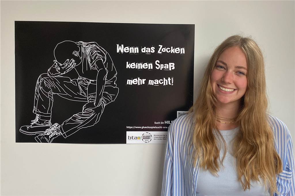Zwei Schüler des Berufskollegs für Technik räumen mit Entwürfen ab Kira Kronawitter belegte den zweiten Platz beim Glüxxit-Wettbewerb mit ihrem Entwurf.