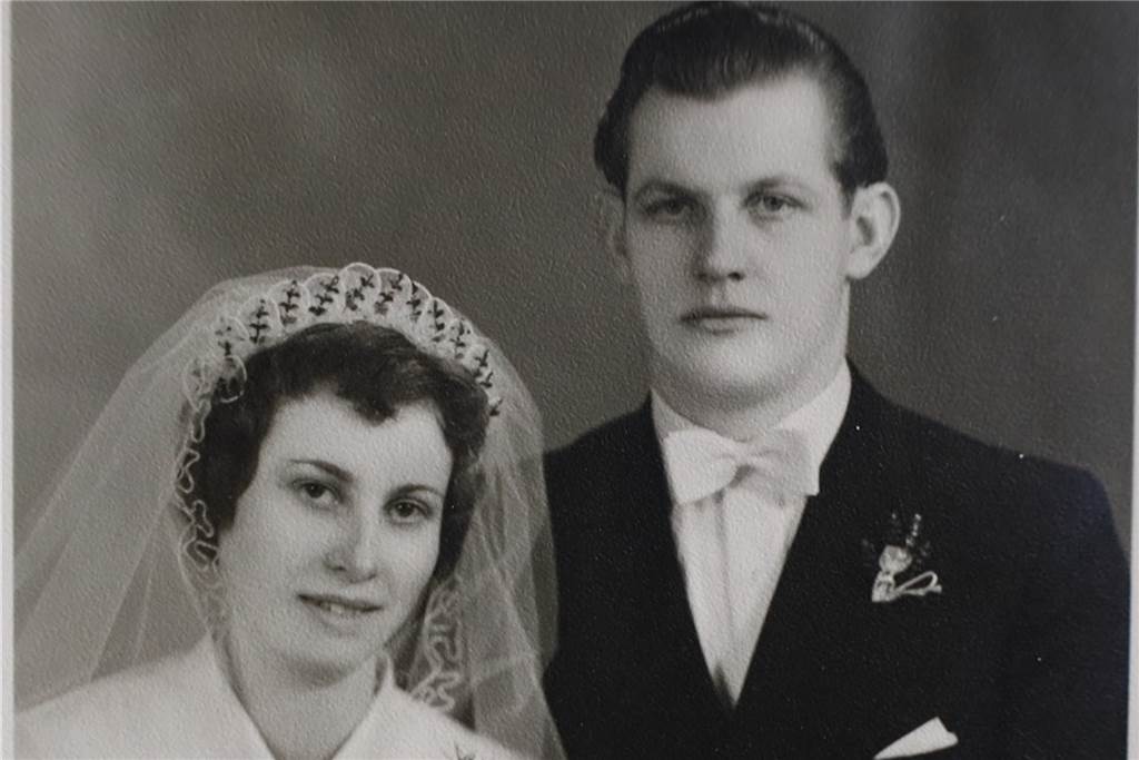 Kirchliche Trauung von Horst Strunk mit Ehefrau Regina.