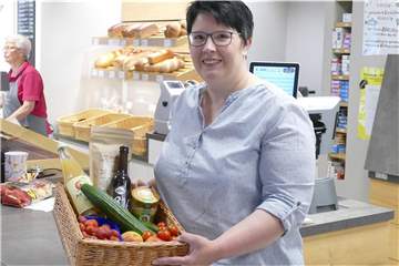 Kirstin Kühler und ihr Team wollen die Vinnumer unterstützen. Der Dorfladen bietet deshalb ab sofort einen Lieferservice.