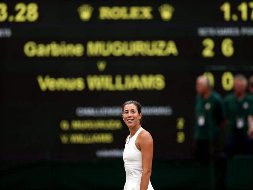 Finalsieg gegen Williams: Muguruza triumphiert in Wimbledon Klare Angelegenheit: 7:5, 6:0 gegen Venus Williams. Foto: Steven Paston