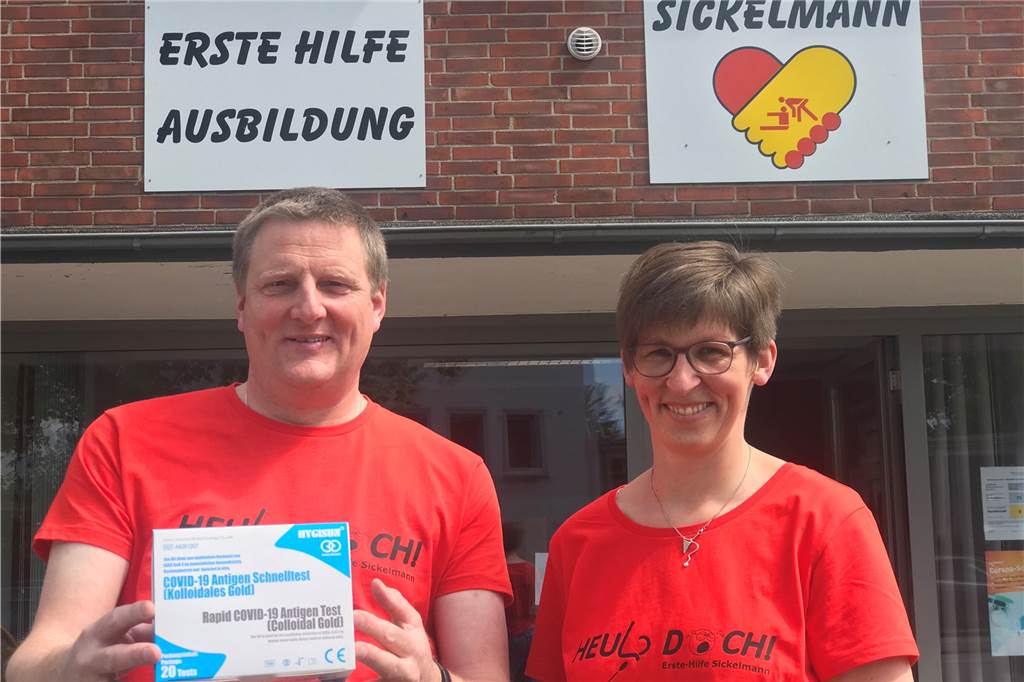 Klaus Sickelmann und Ehefrau Felicitas schließen am Montag ihre beiden Testzentren an der Marler Straße und im Gemeinschaftshaus Wulfen